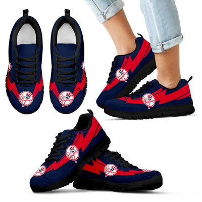 Three Amazing Good Line Charming Logo New York Yankees Sneakers