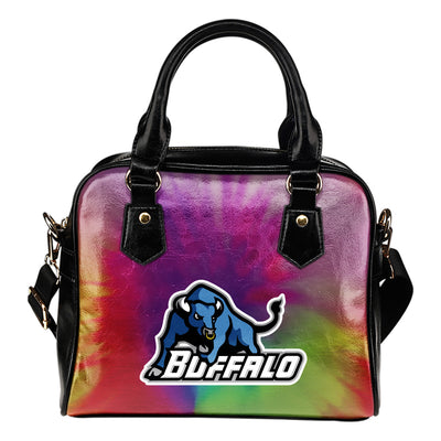 Rainbow Dynamic Mix Colours Gorgeous Buffalo Bulls Shoulder Handbags