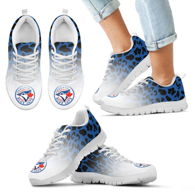 Leopard Pattern Awesome Toronto Blue Jays Sneakers