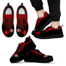 Cute Cupid Angel Background San Francisco 49ers Sneakers