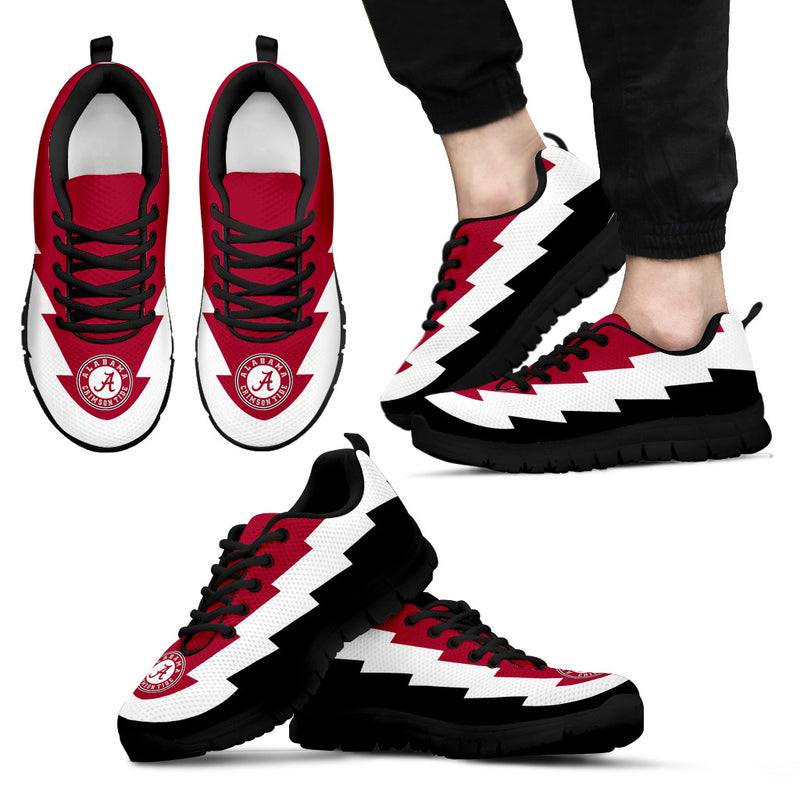 Amazing Alabama Crimson Tide Sneakers Jagged Saws Creative Draw
