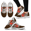 Vertical Two Line Mixed Helmet Cleveland Browns Sneakers