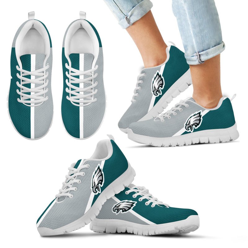 Dynamic Aparted Colours Beautiful Logo Philadelphia Eagles Sneakers