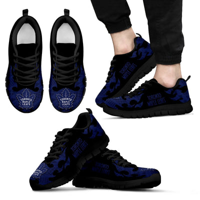 Tribal Flames Pattern Toronto Maple Leafs Sneakers