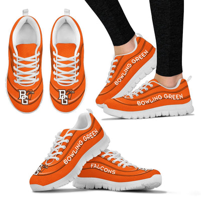 Wave Red Floating Pattern Bowling Green Falcons Sneakers