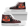 Cute Jurassic Park Cleveland Browns High Top Shoes