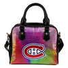 Rainbow Dynamic Mix Colours Gorgeous Montreal Canadiens Shoulder Handbags