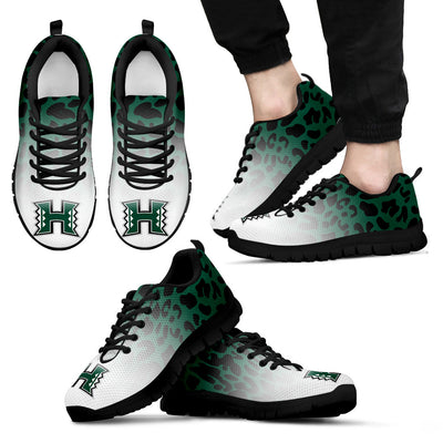 Leopard Pattern Awesome Hawaii Rainbow Warriors Sneakers