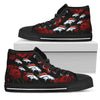 Lovely Rose Thorn Incredible Denver Broncos High Top Shoes