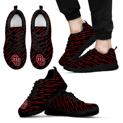 Marvelous Striped Stunning Logo Oklahoma Sooners Sneakers