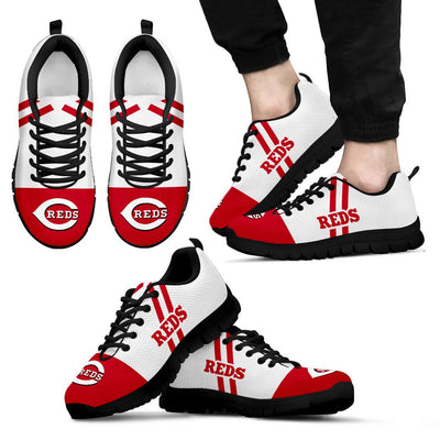 Line Stripe Logo Bottom Cincinnati Reds Sneakers