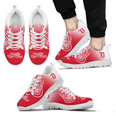 Colorful Unofficial Detroit Red Wings Sneakers