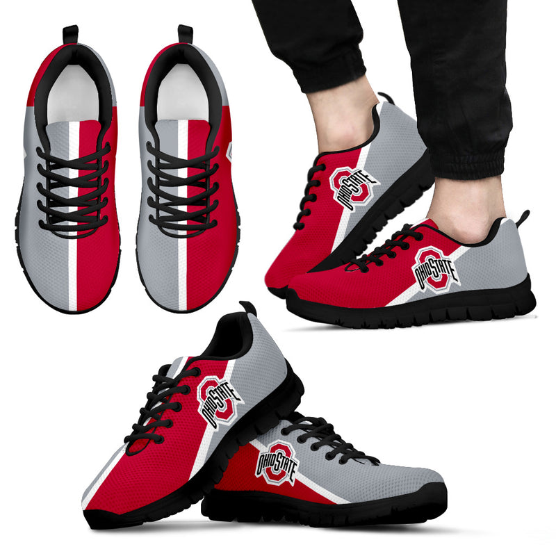 Dynamic Aparted Colours Beautiful Logo Ohio State Buckeyes Sneakers