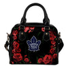 Valentine Rose With Thorns Toronto Maple Leafs Shoulder Handbags