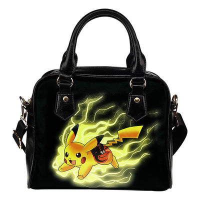 Pikachu Angry Moment Baltimore Orioles Shoulder Handbags