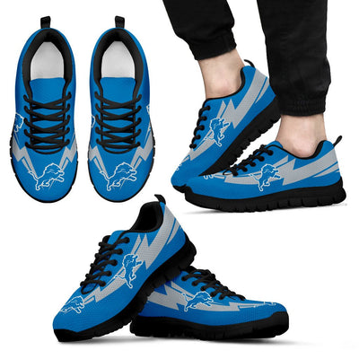 Three Amazing Good Line Charming Logo Detroit Lions Sneakers