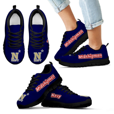 Magnificent Navy Midshipmen Amazing Logo Sneakers