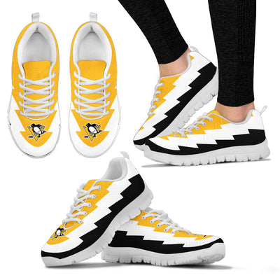 Jagged Saws Creative Draw Pittsburgh Penguins Sneakers