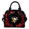 Valentine Rose With Thorns Pittsburgh Penguins Shoulder Handbags