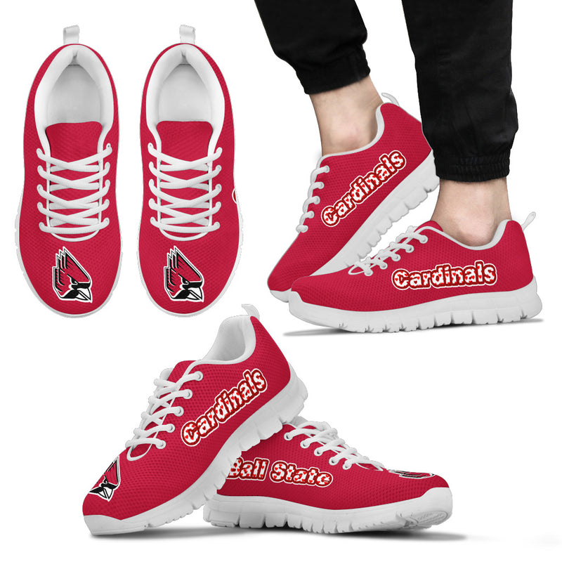 Magnificent Ball State Cardinals Amazing Logo Sneakers