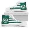 American Flag Colorado State Rams High Top Shoes