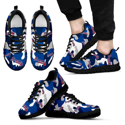 Atlanta Braves Cotton Camouflage Fabric Military Solider Style Sneakers