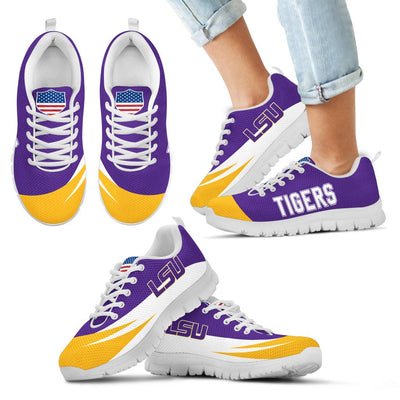 Awesome Gift Logo LSU Tigers Sneakers