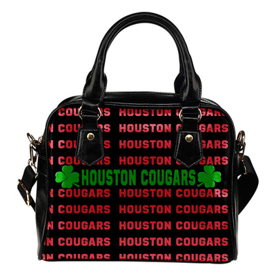Colorful Houston Cougars Stunning Letters Shoulder Handbags