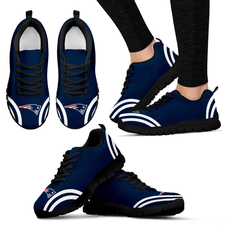 Lovely Curves Stunning Logo Icon New England Patriots Sneakers