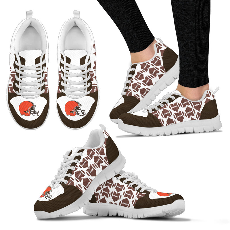 Great Football Love Frame Cleveland Browns Sneakers