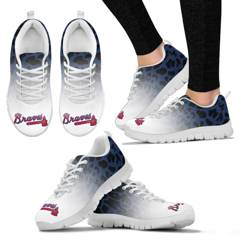 Leopard Pattern Awesome Atlanta Braves Sneakers