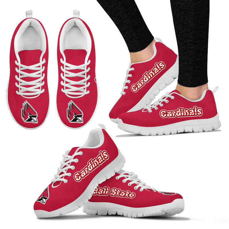 Magnificent Ball State Cardinals Amazing Logo Sneakers