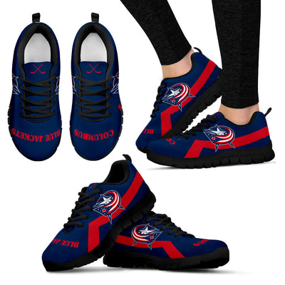 Columbus Blue Jackets Line Logo Sneakers