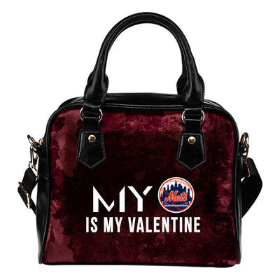 My Perfectly Love Valentine Fashion New York Mets Shoulder Handbags