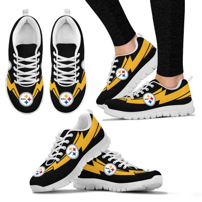 Three Amazing Good Line Charming Logo Pittsburgh Steelers Sneakers