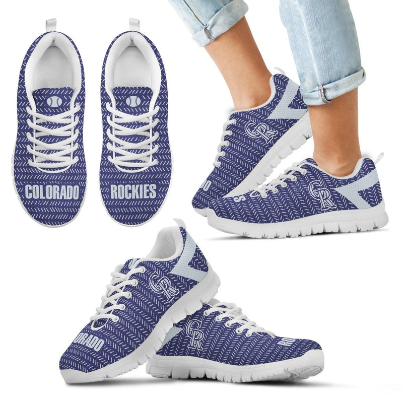 Pattern Logo Slide In Line Colorado Rockies Sneakers