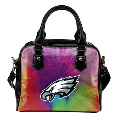 Rainbow Dynamic Mix Colours Gorgeous Philadelphia Eagles Shoulder Handbags