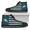 American Flag Philadelphia Eagles High Top Shoes