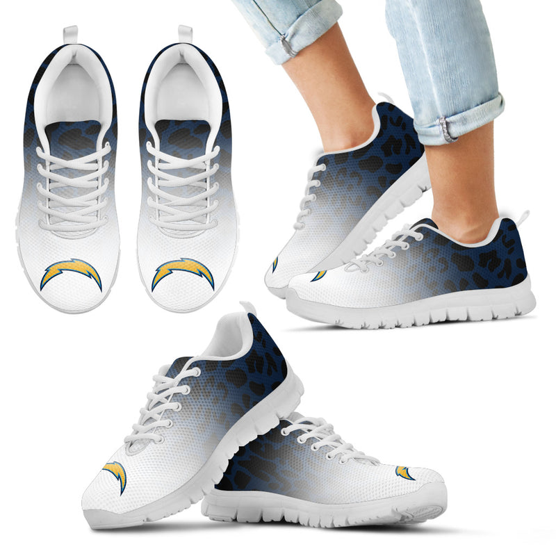 Leopard Pattern Awesome Los Angeles Chargers Sneakers