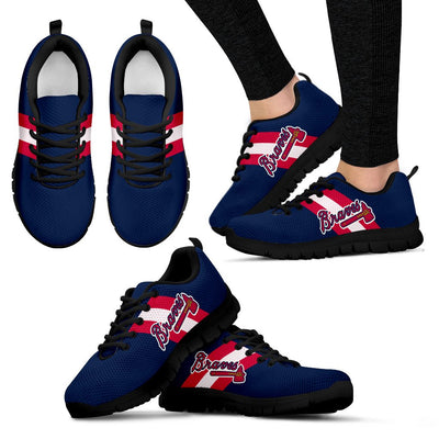 Three Colors Vertical Atlanta Braves Sneakers