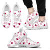 Sweeten Dreamy Love Pattern With Logo Detroit Lions Sneakers