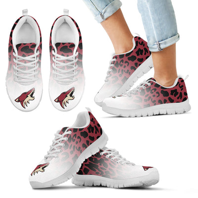 Leopard Pattern Awesome Arizona Coyotes Sneakers