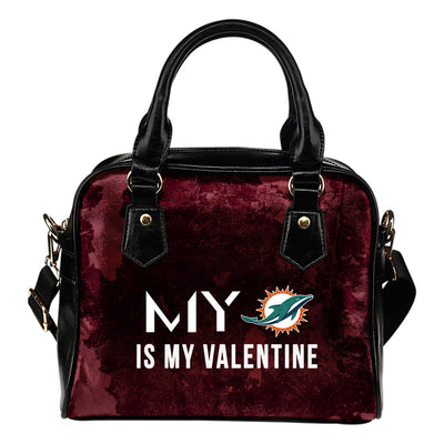 My Perfectly Love Valentine Fashion Miami Dolphins Shoulder Handbags