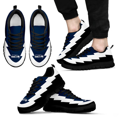 Jagged Saws Creative Draw Seattle Seahawks Sneakers
