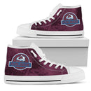 Cute Jurassic Park Colorado Avalanche High Top Shoes