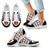 Great Football Love Frame Cincinnati Bengals Sneakers