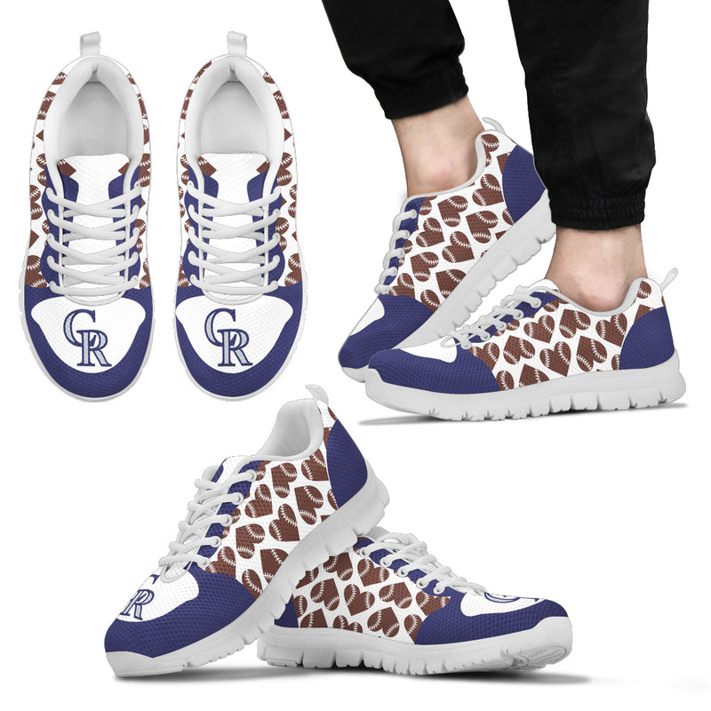 Great Football Love Frame Colorado Rockies Sneakers