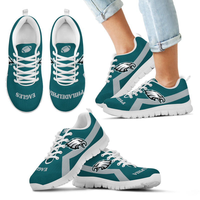 Philadelphia Eagles Line Logo Sneakers