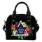 Floral Rose Valentine Logo Toronto Maple Leafs Shoulder Handbags