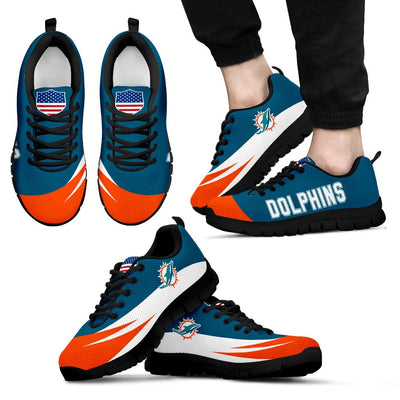 Awesome Gift Logo Miami Dolphins Sneakers